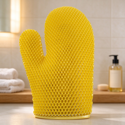 Honeycomb Mesh Shower Scrub Gloves - image 18