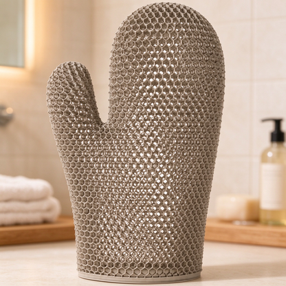 Honeycomb Mesh Shower Scrub Gloves - image 17
