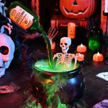 🧙‍♀️ Magic Mist Floating Potion Cauldron — Halloween Gothic Decor