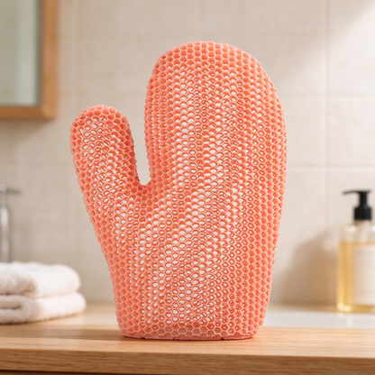 Honeycomb Mesh Shower Scrub Gloves - image 12