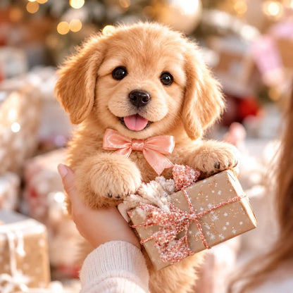 🐶Realistic Robotic Golden Retriever Puppy ✨ The Cutest Christmas Surprise🎁