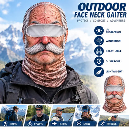 😂【Buy one, get one free】3D Realistic Old Man Face Balaclava | Funny Winter Ski Mask, Hit All Parties!