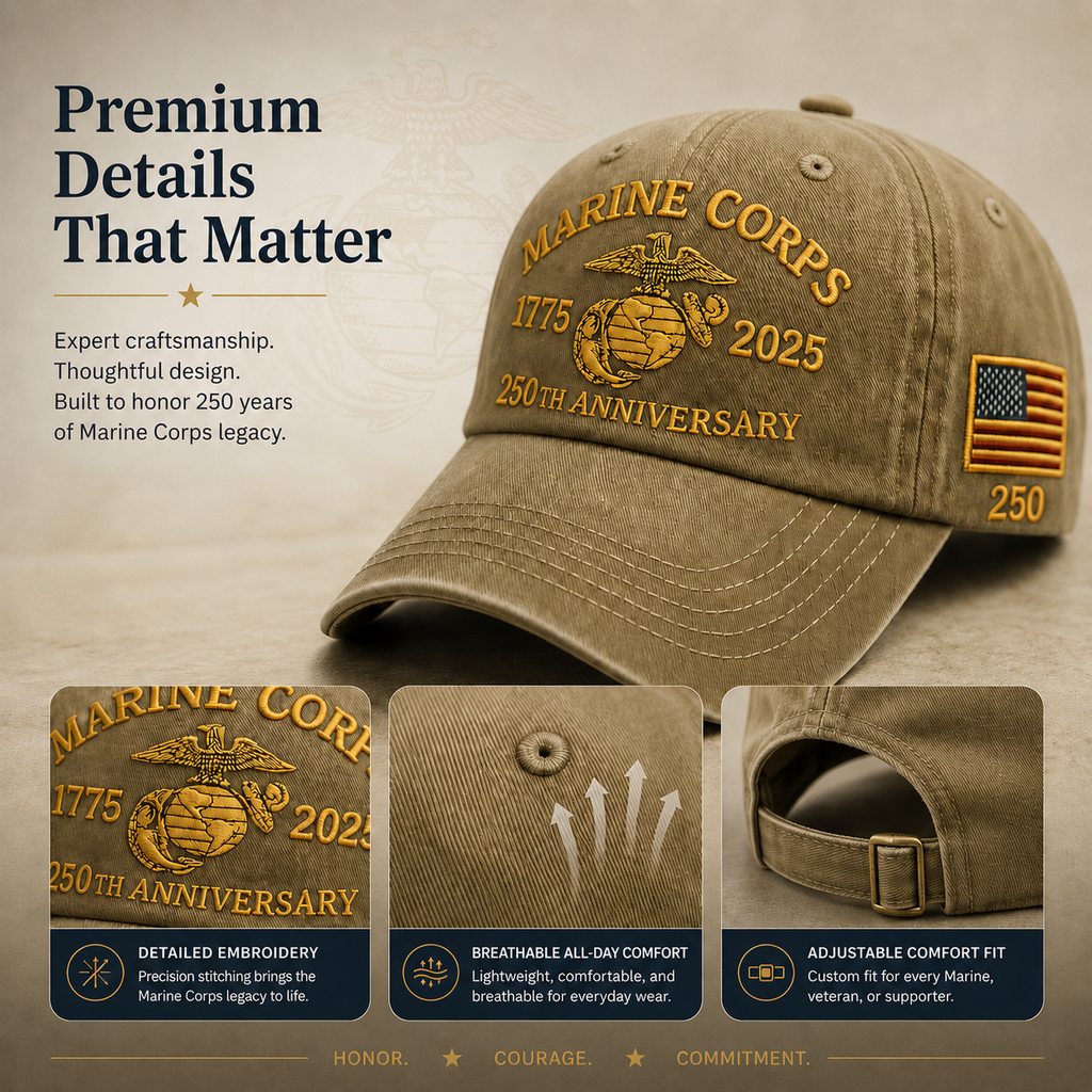 American Heritage Embroidered Cap with Free Honor Coin