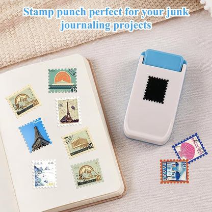 Stamp Punch,Postage Stamp Puncher, Lever Paper Punches for Crafting & Scrapbooking