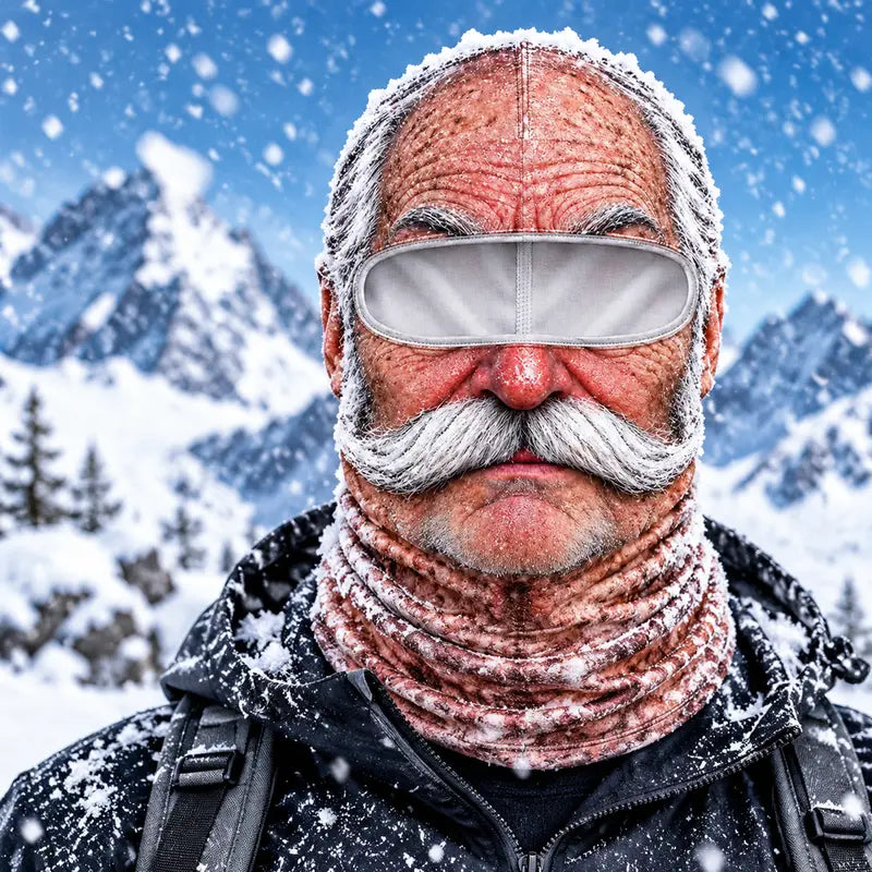 😂【Buy one, get one free】3D Realistic Old Man Face Balaclava | Funny Winter Ski Mask, Hit All Parties!