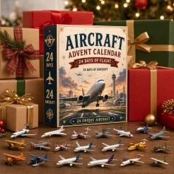 ✈️ Aircraft Advent Calendar 2026 | 24 Days of Flight with 24 Unique Miniature Airplanes, Jets & Aviation Collectibles 🎄🎁