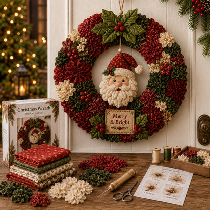3D Fabric Poke Wreath DIY Kit🎄