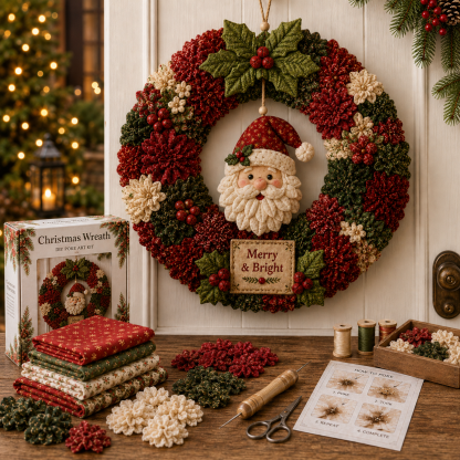3D Fabric Poke Wreath DIY Kit🎄