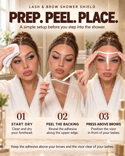 💧 Lash Shower Shield – Keep Your Lashes Dry While Washing Your Hair