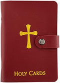 Catholic Genuine Leather Holy Card Holder