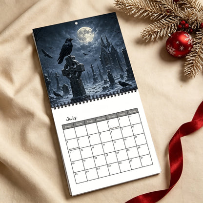🐦‍⬛ A Year In The Shadows — Raven & Crow 2027 Gothic Wall Calendar