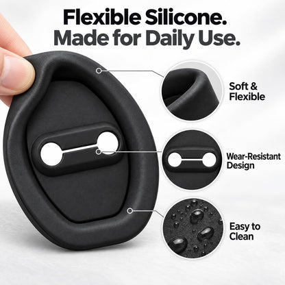 Self-Adhesive Door Latch Lock Covers – 4 or 8 Pieces 🚪✨