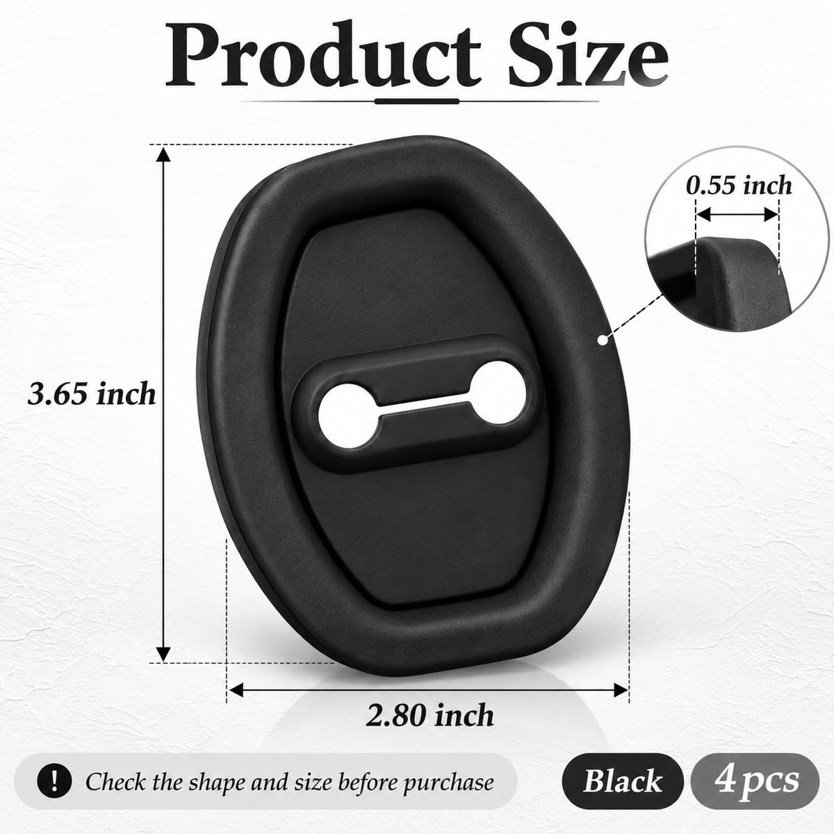 Self-Adhesive Door Latch Lock Covers – 4 or 8 Pieces 🚪✨
