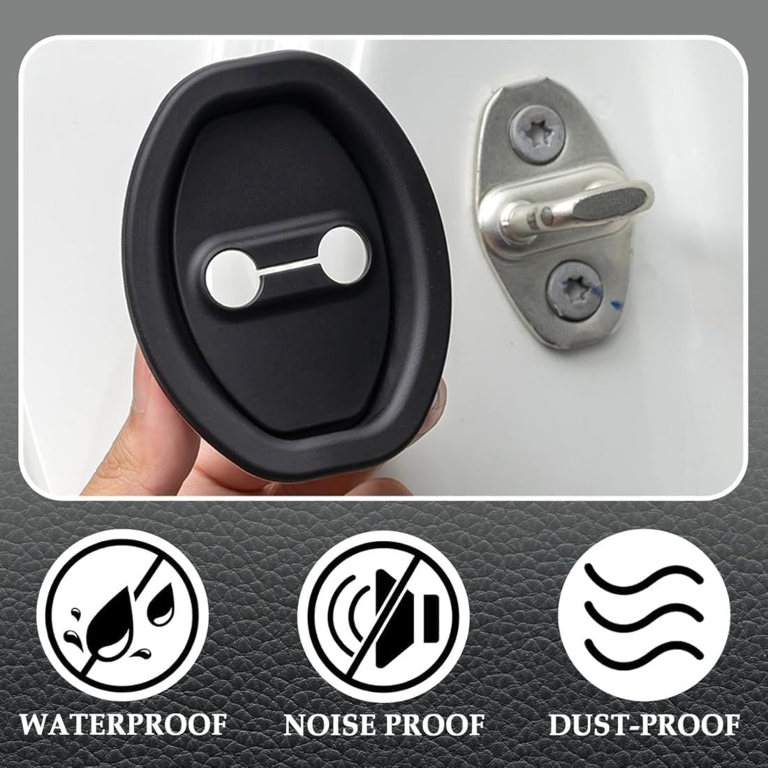 Self-Adhesive Door Latch Lock Covers – 4 or 8 Pieces 🚪✨