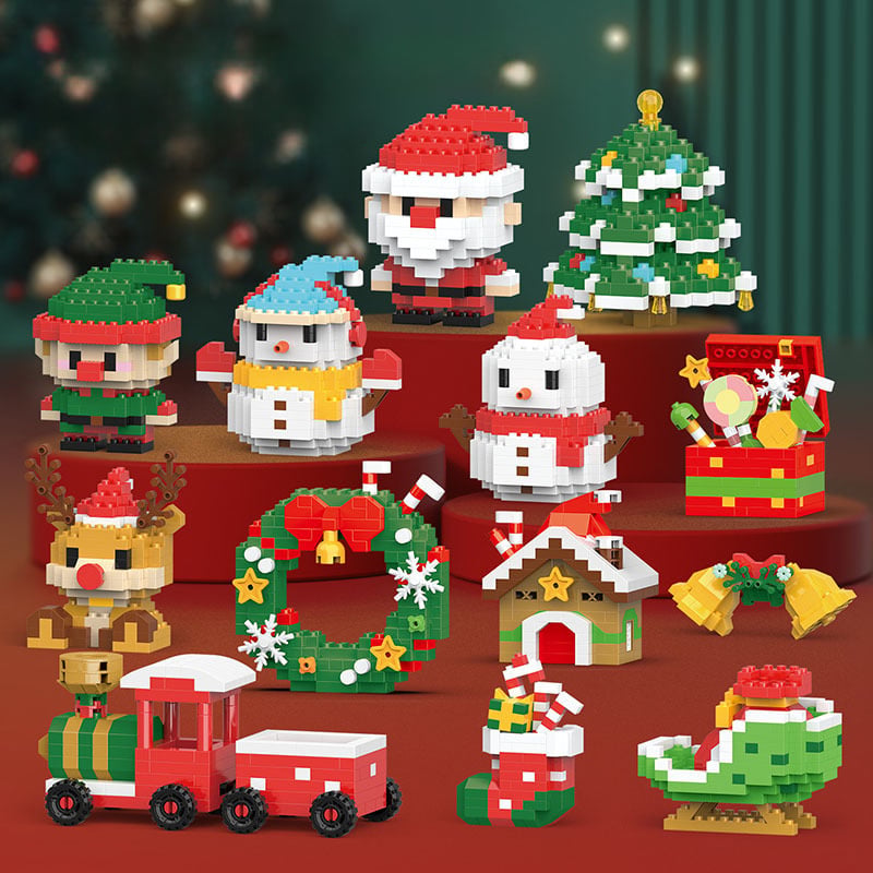 🔥🎄Santa Claus Design Building Blocks Toy