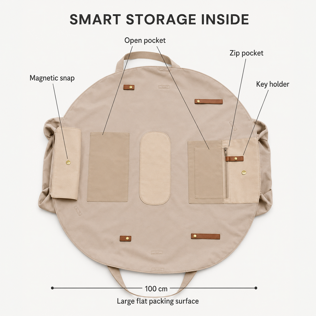 Lay-Flat Drawstring Tote