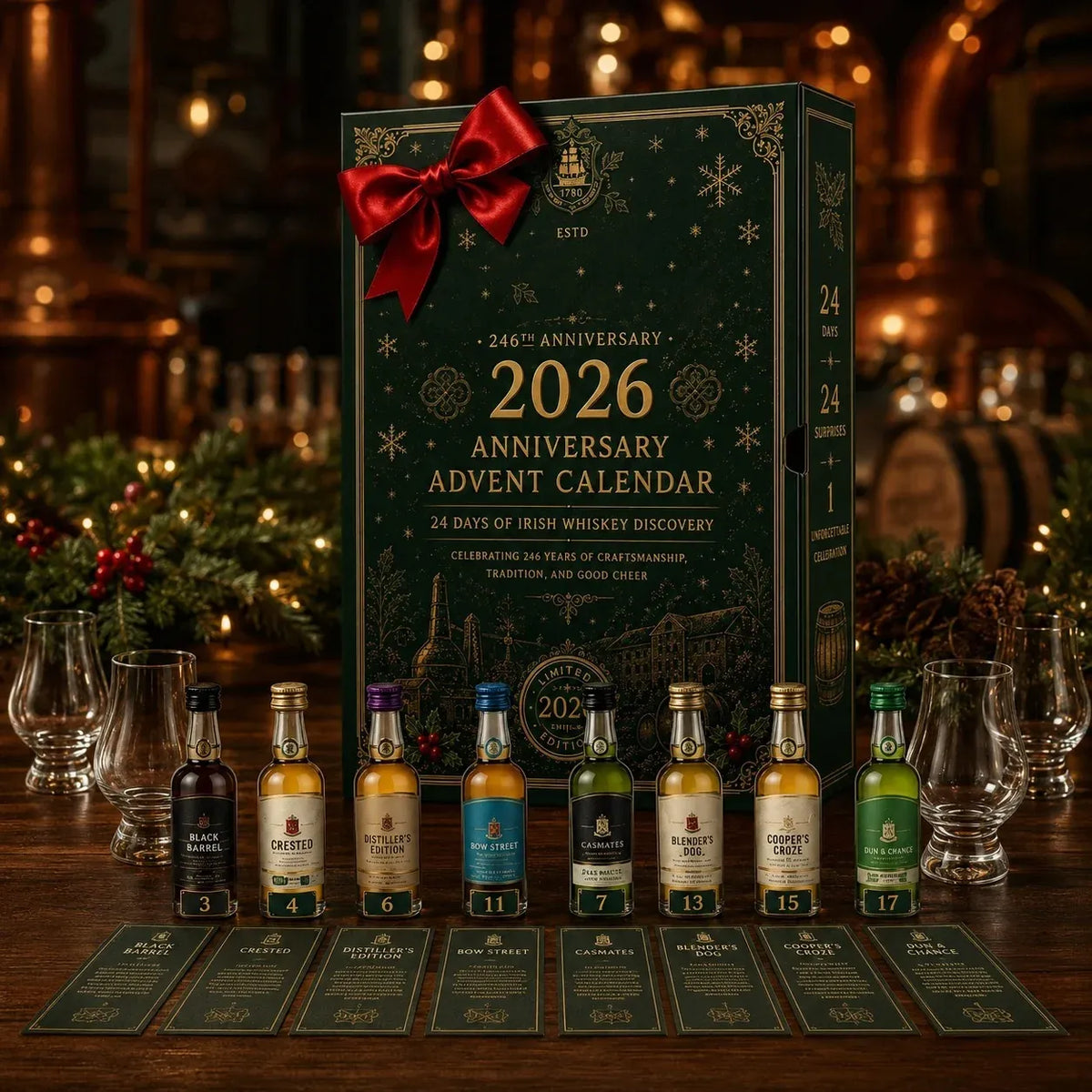 ❄️24‑Day Whiskey Tasting Advent Calendar Holiday Collection
