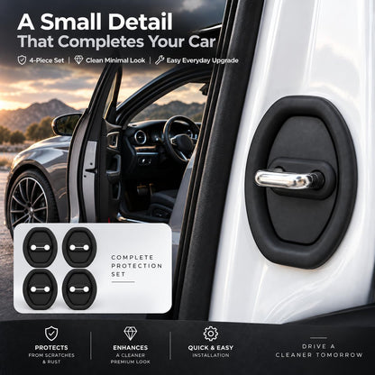 Self-Adhesive Door Latch Lock Covers – 4 or 8 Pieces 🚪✨