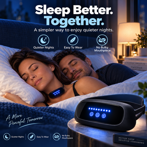 🌙Wearable Anti-Snoring Neck Device -The gentle micro-pulse feature helps keep the airways clear