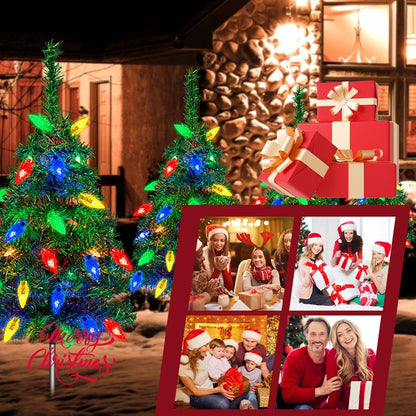 Outdoor Christmas Decorations Solar Christmas Tree