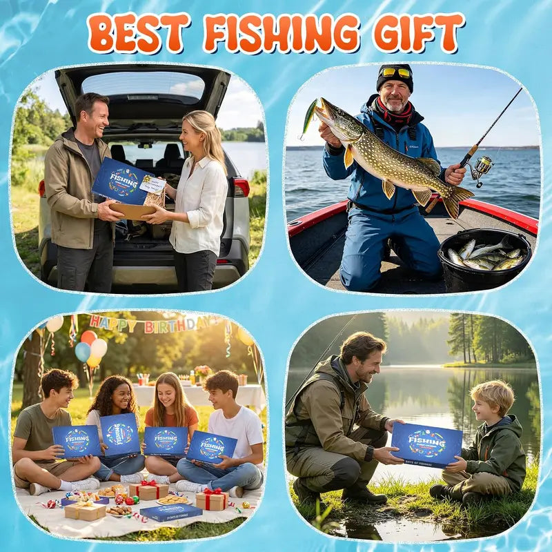 2026 Fishing Lure Advent Calendar – 24-Day Christmas Countdown with Fishing Tackle Surprises
