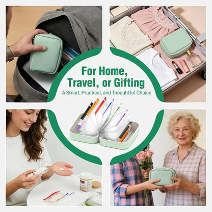 💊 Waterproof Pill Organizer Pouch Set – 🌈 Multi-Color Travel Medication Bags ✨