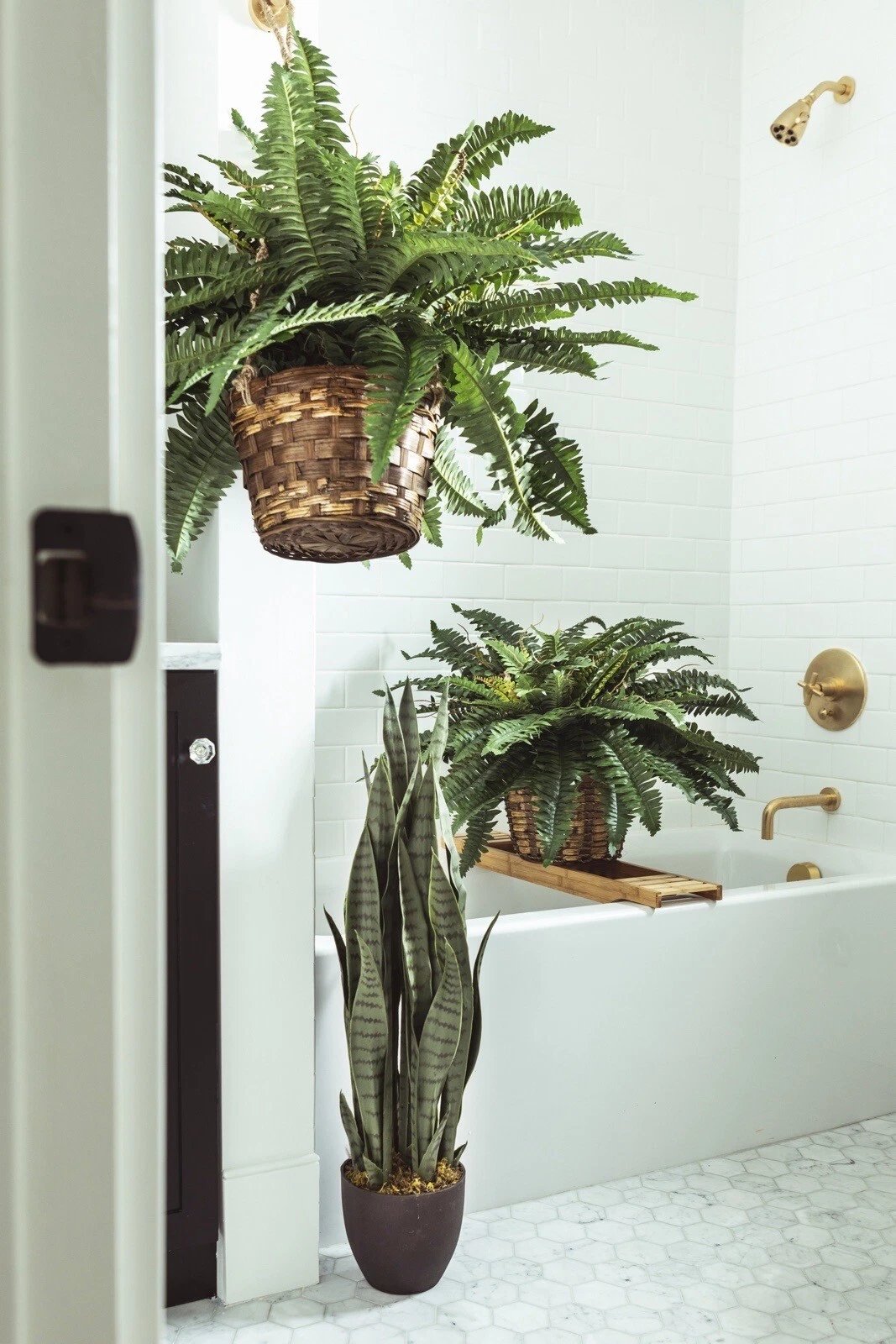 🌿🏡Artificial Hanging Fern Plant – Effortless Greenery for Home & Garden