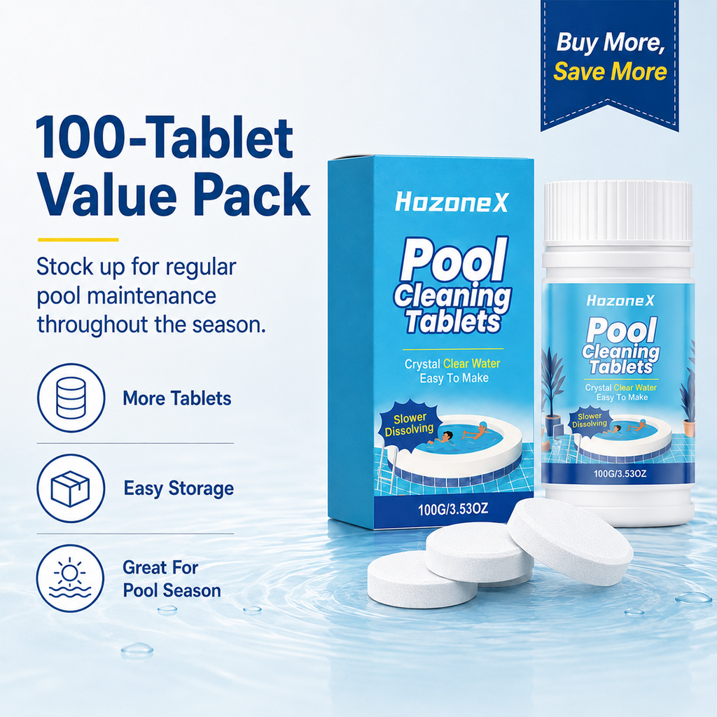 Pool Cleaning Tablets for Crystal Clear Water