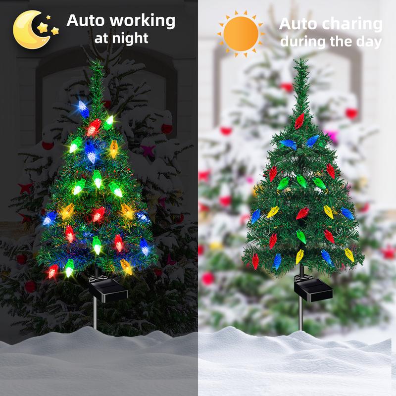 Outdoor Christmas Decorations Solar Christmas Tree
