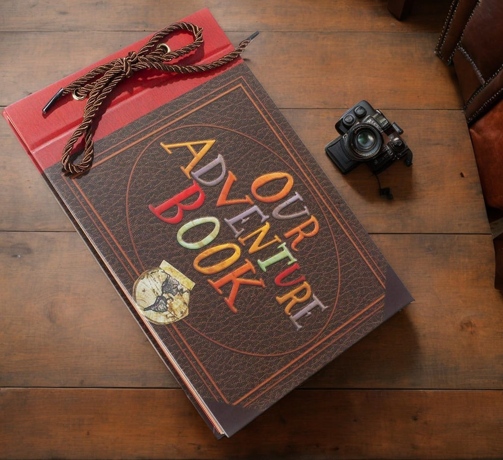 ❤️📚 Our Adventure Book Scrapbook 📸💕 - Retro Style Letter Cover, Perfect for Travel & Memories 💭