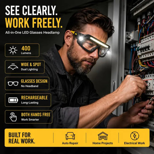 💡 Hands-Free LED Light Glasses