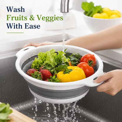 🥬 3-Piece Collapsible Colander Set