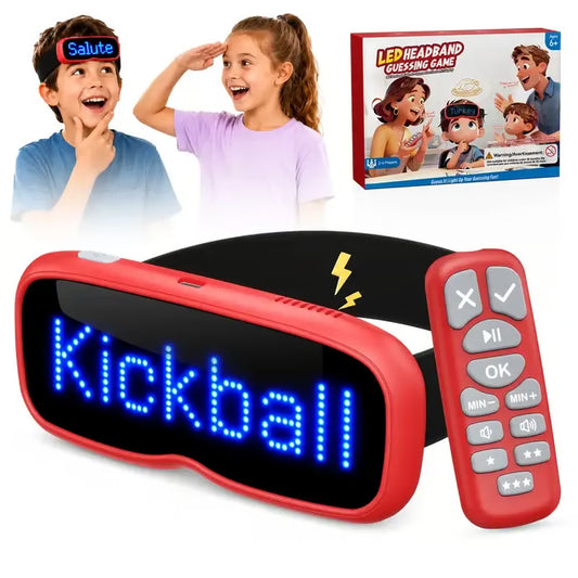 LED Guess Band Headband Guessing Game | Family & Party Charades Game for Kids Adults