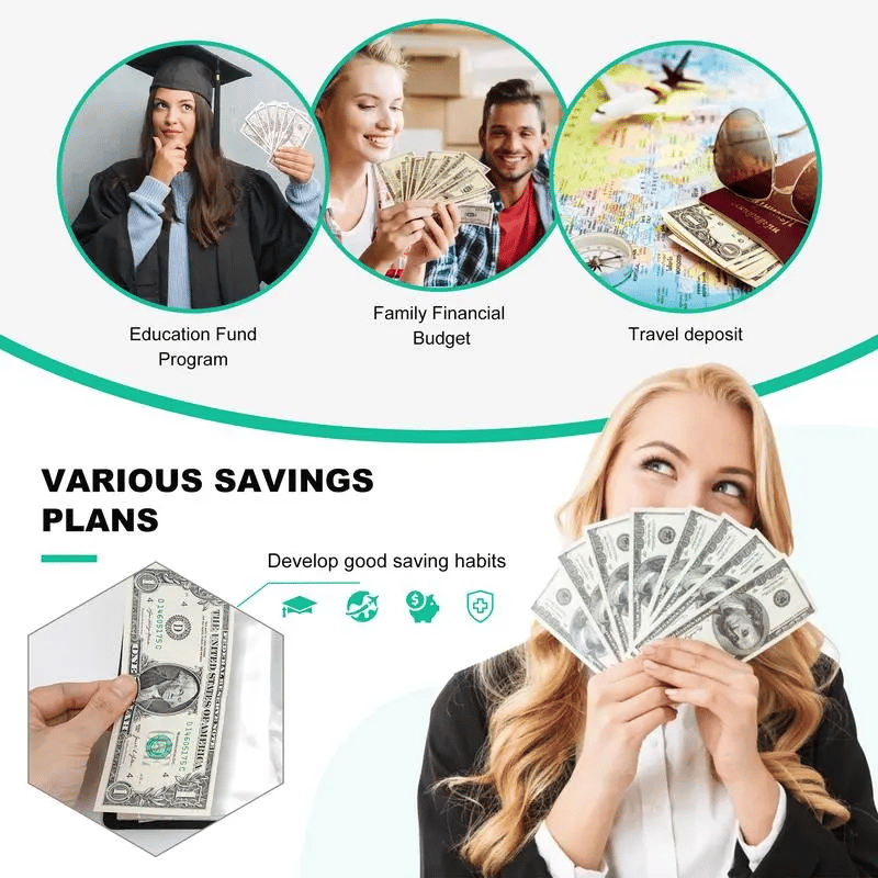 🔥✉️100 Envelope Savings Challenge Book
