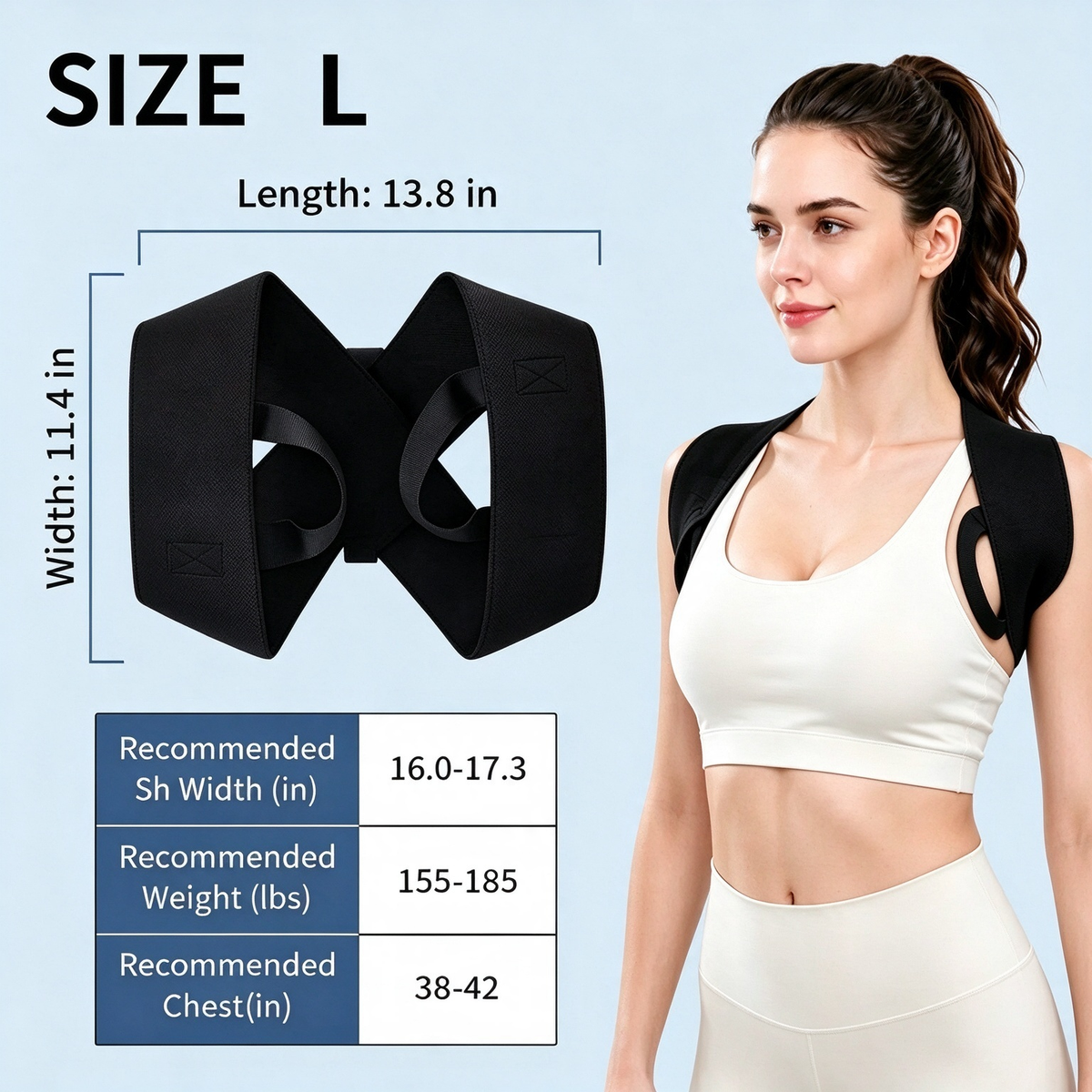 Shoulder Straps - Posture Support Straps for Men & Women – Elastic Back Support 🧘