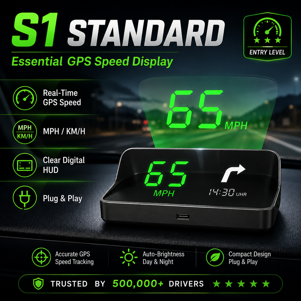 GPS HUD Digital Car Speedometer - image 19