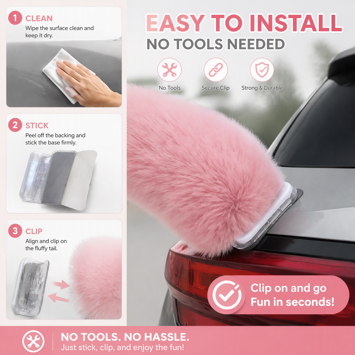 Remote-Controlled Wagging Tail – A Playful Touch for Your Car 🐾