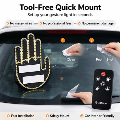LED Car Gesture Light 🖐️