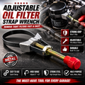Adjustable Oil Filter Removal Strap Wrench