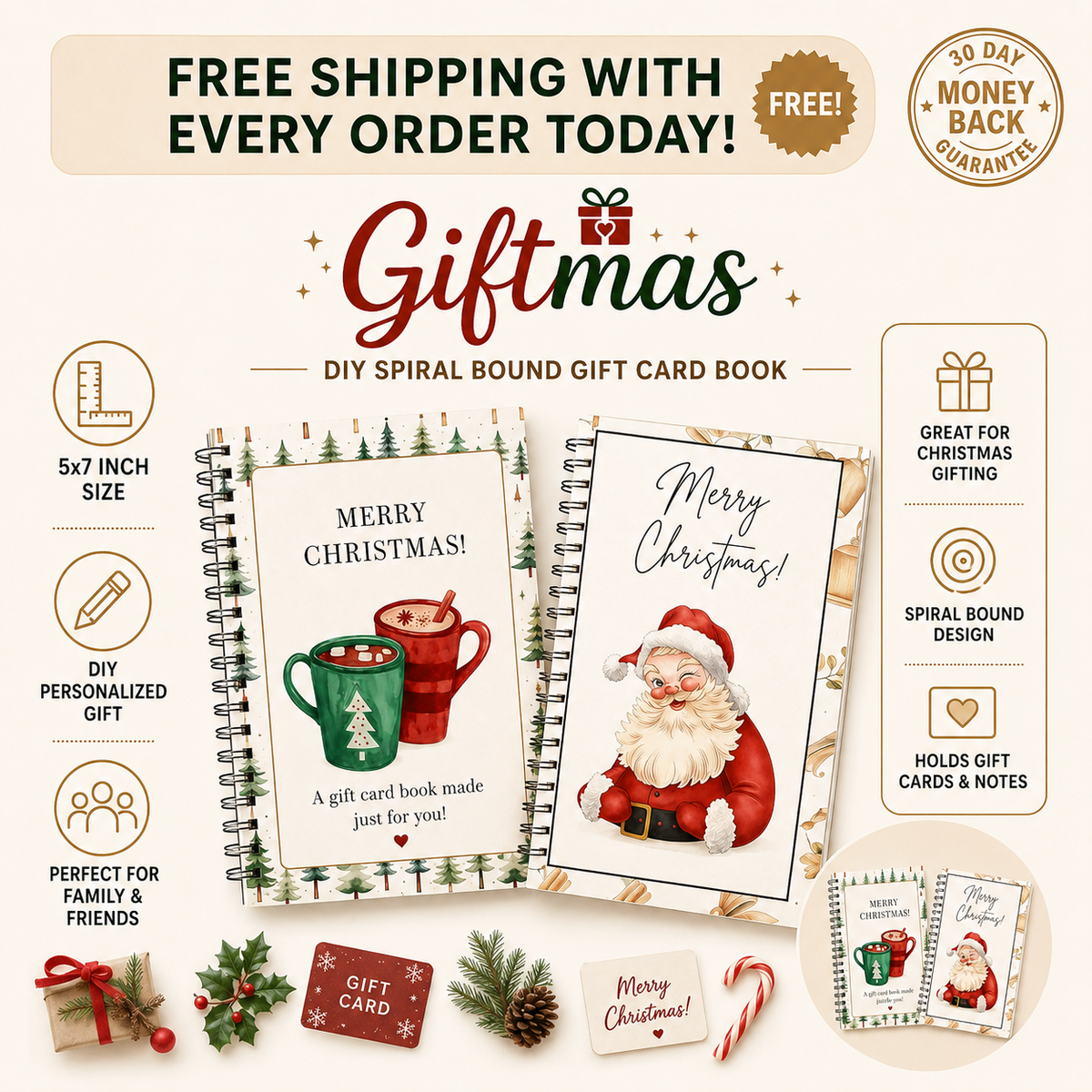 The Christmas Gift Card Surprise Book 🎄