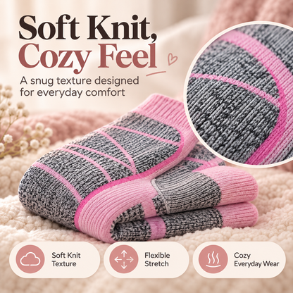 🥶 Tired of Freezing Feet in Winter?Rechargeable Heated Knee-High Socks for Lasting Cozy Warmth!