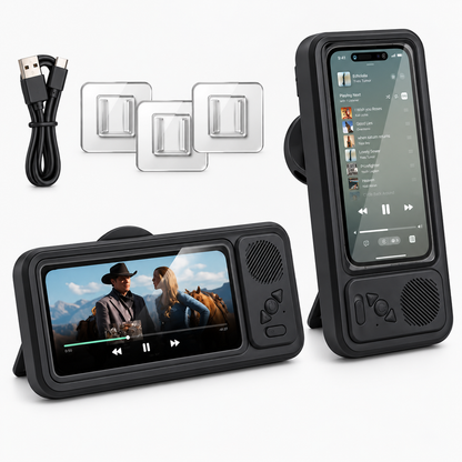 🚿 2-in-1 Bluetooth Shower Phone Holder & Speaker 🎵 | Watch & Listen Hands-Free
