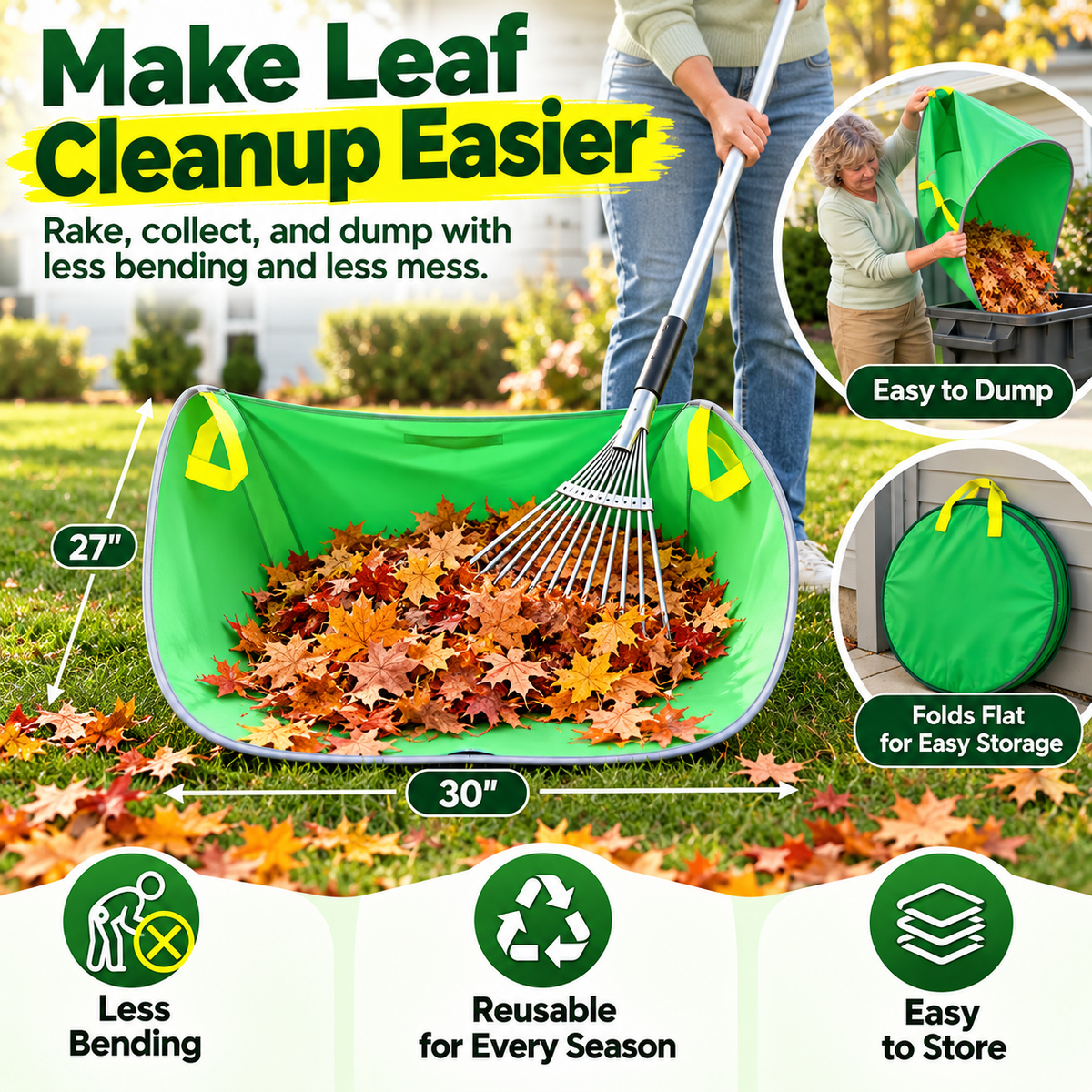 Garden Leaf Collection Tent - image 1