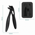 Stainless Steel Nail Clipper with Curved Precision Blades