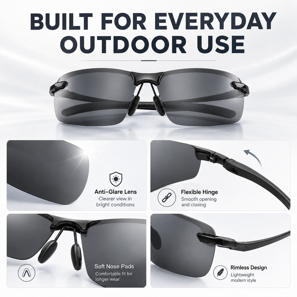 Summer Photochromic Polarized Sunglasses
