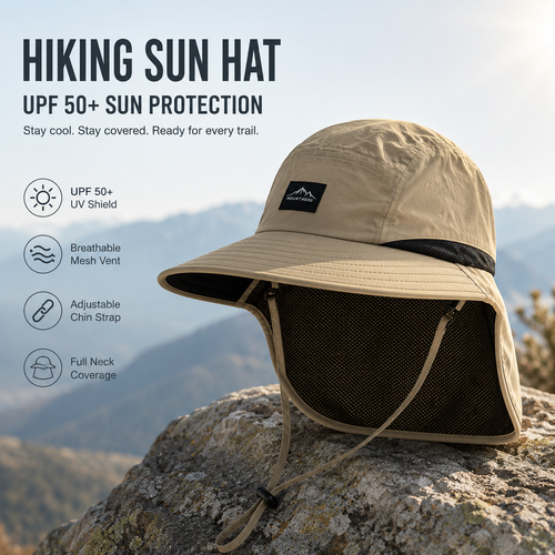 Outdoor Sun Protection Hat Unisex Fisherman Hat UV Neck Flap