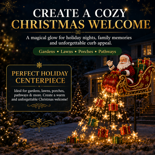 ✨ 2026 New Santa’s Flying Sleigh Gift Cascade