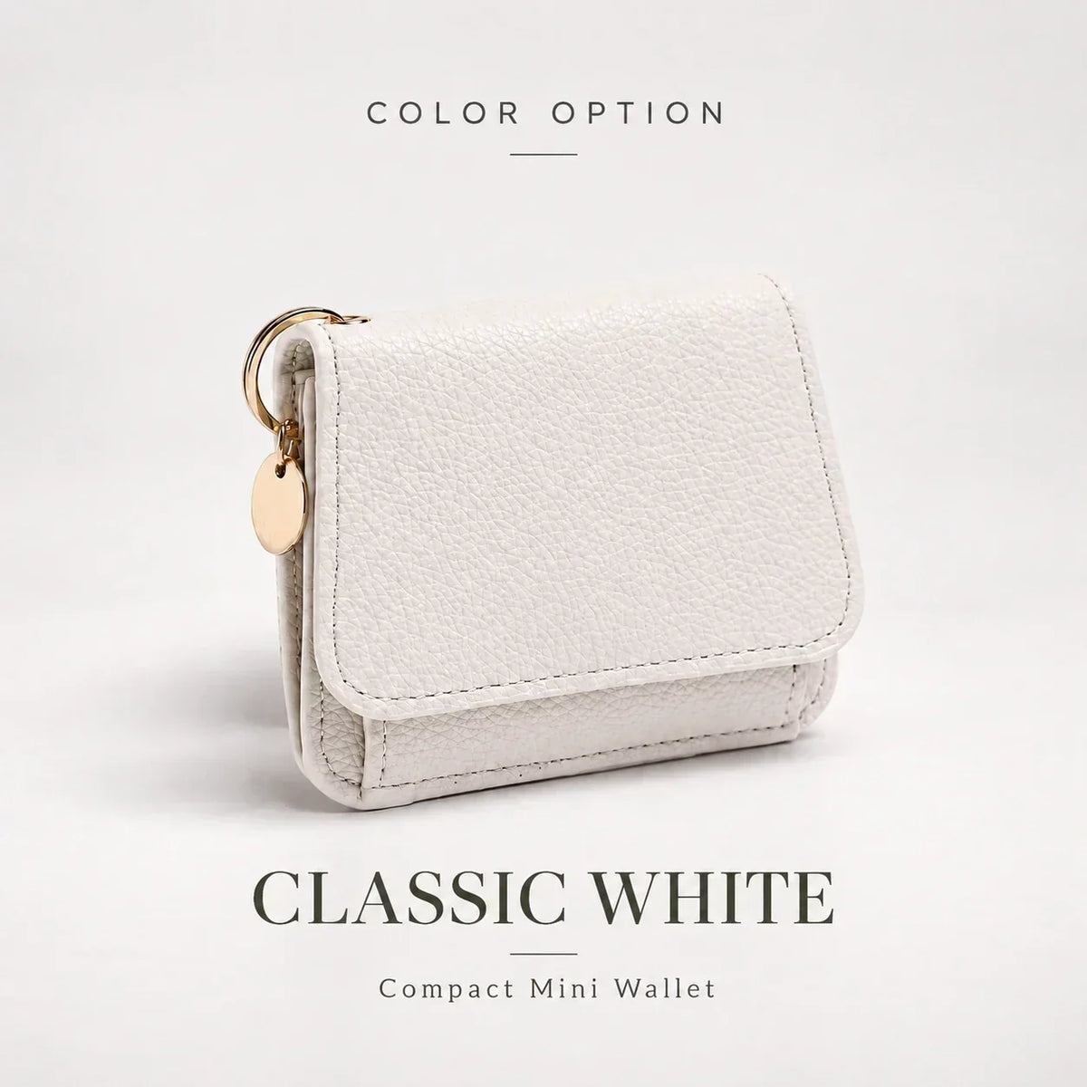 ✨Compact PU Leather Card Wallet with ID Window & Coin Pocket