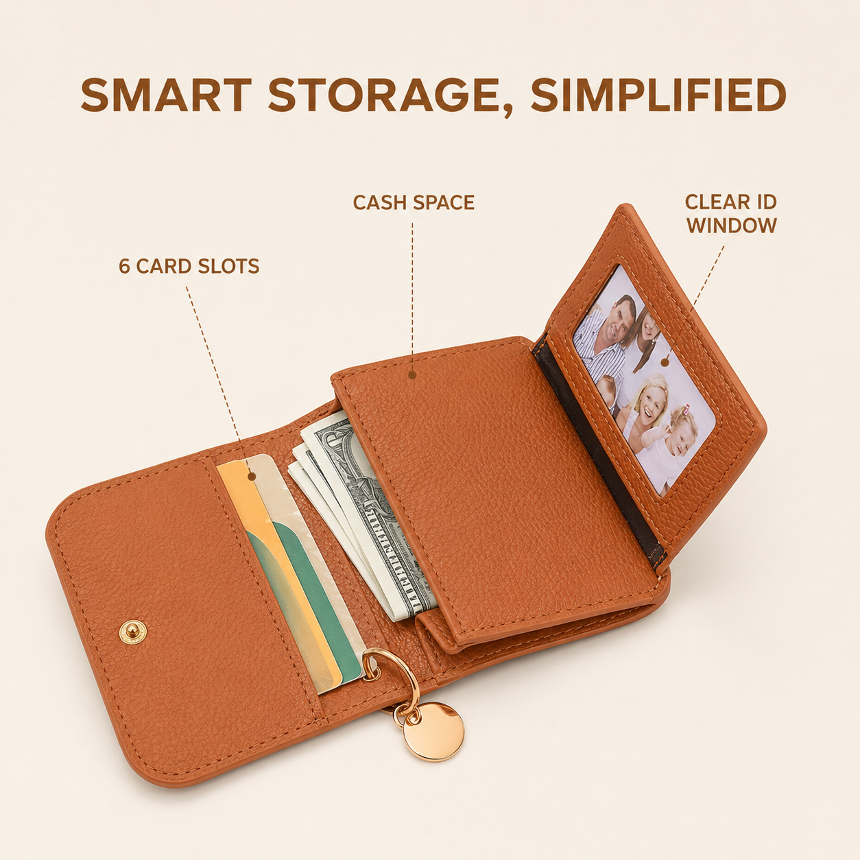 Women's Elegant Minimalist Short Slim Wallet