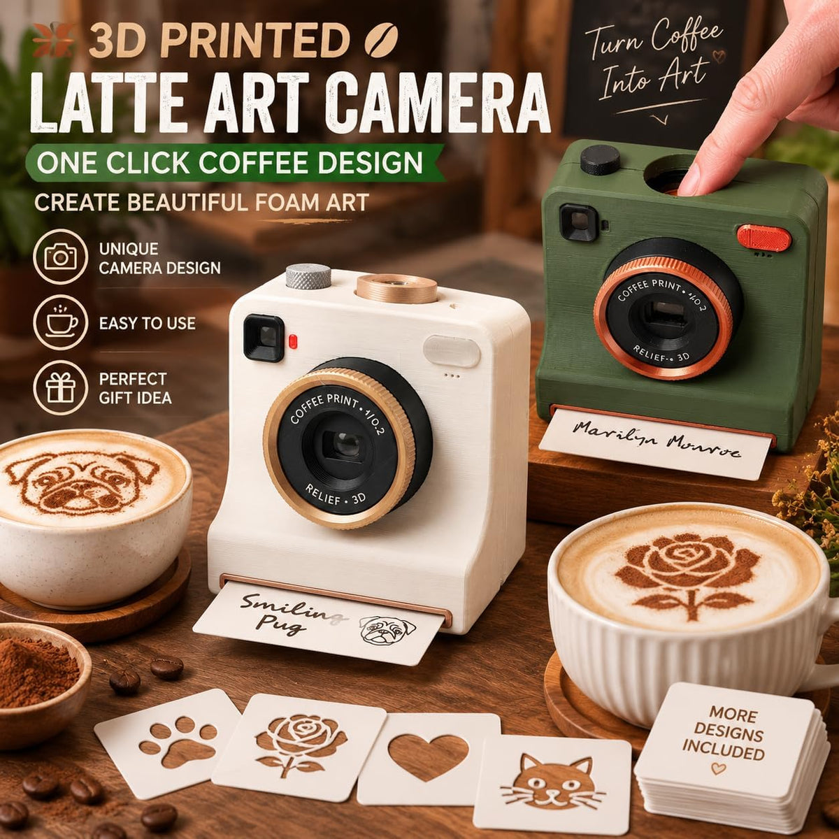 ☕Latte Art Maker Camera Tool – Turn Every Coffee Into A Creative Masterpiece 🎨